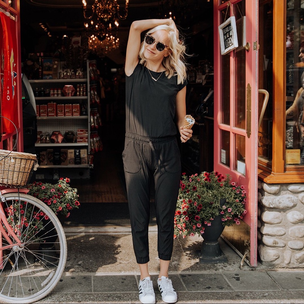 Albion Fit Black Jumpsuit